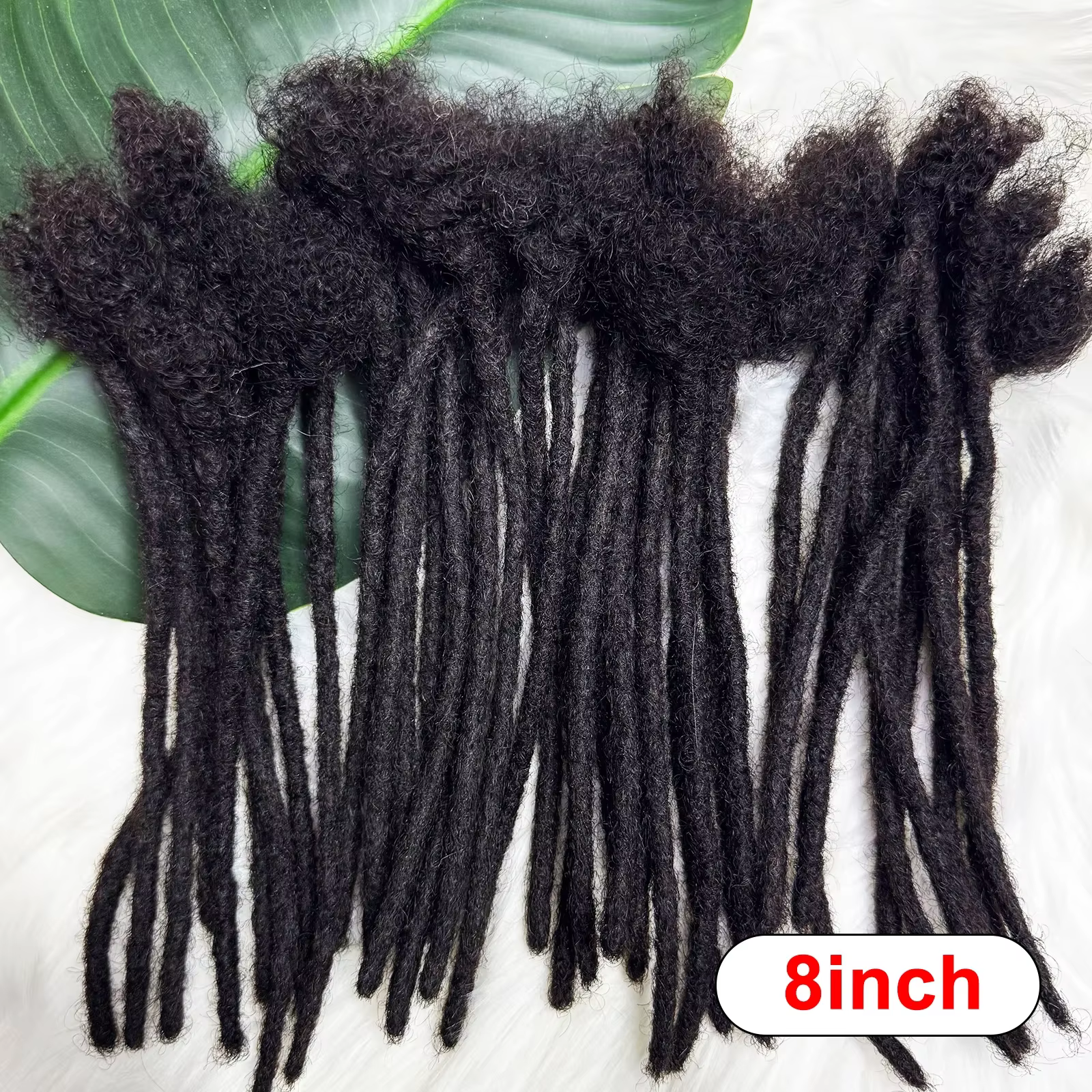 Extensions de dreadlocks en cheveux humains naturels faits à la main de 4 à 20 pouces