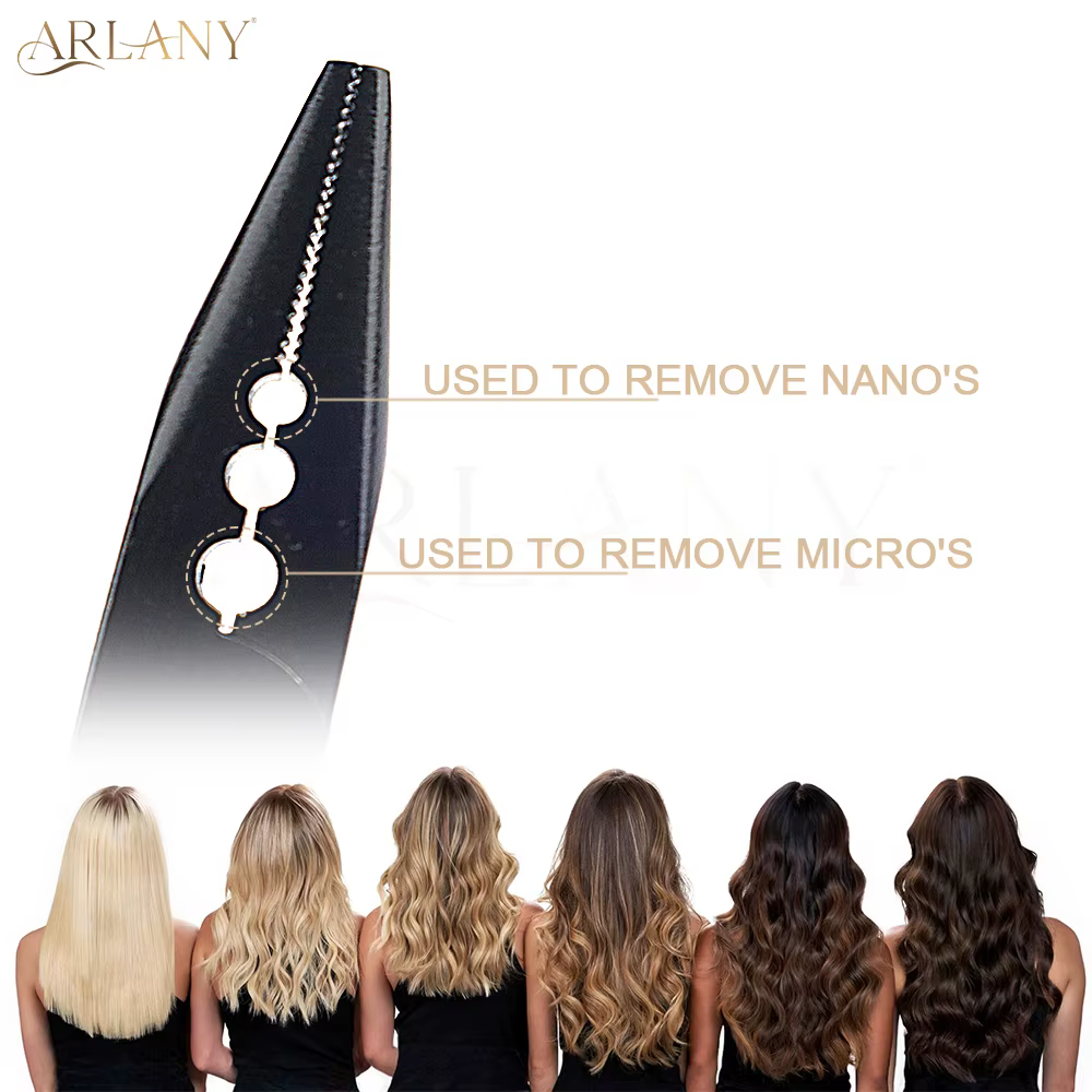 ARLANY pince d'extension de cheveux avec 3 trous microliens perles