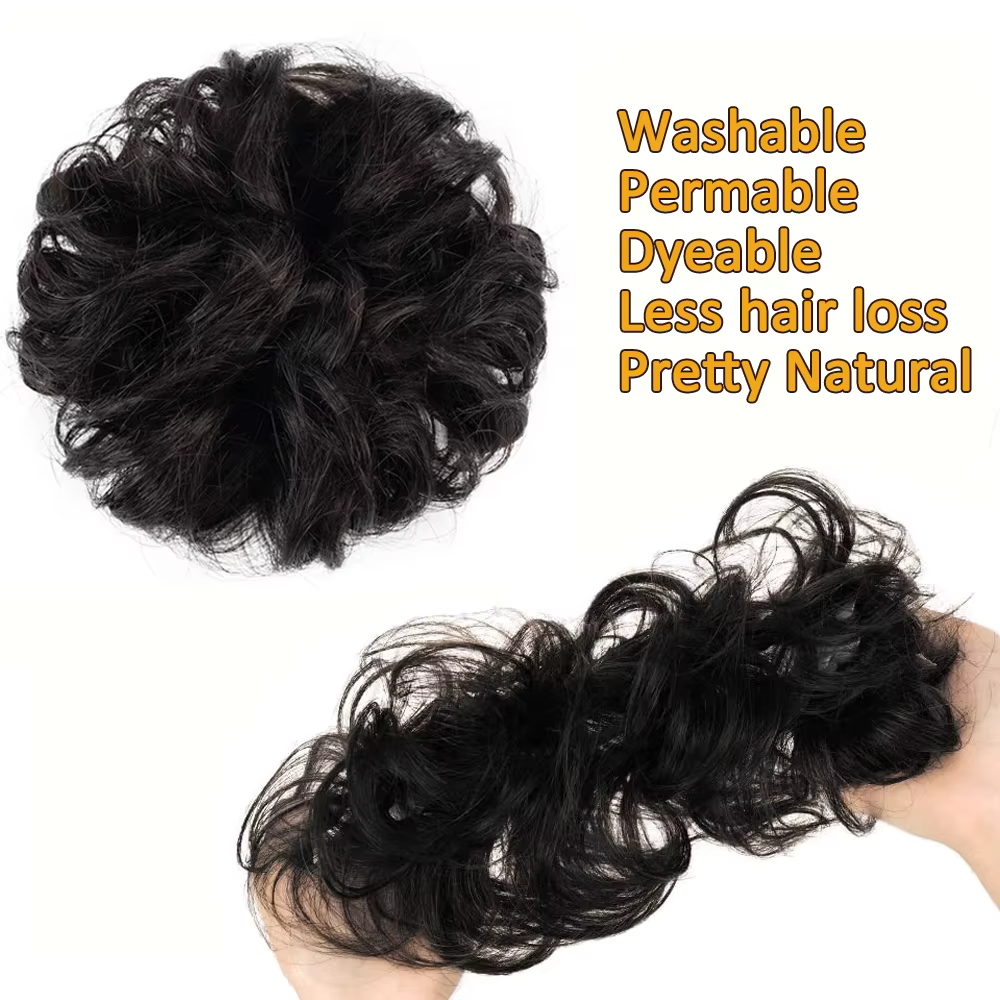 100% cheveux humains Chignon queue de cheval Extensions