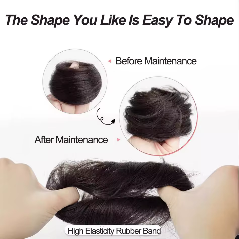 Perruque Updo synthétique facile à porter
