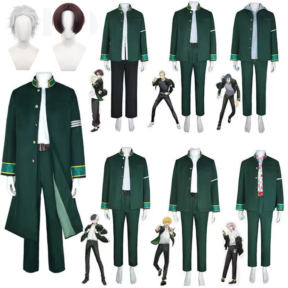 Anime coupe-vent Hajime Umemiya Hayato Suo Cosplay Costume perruque Haruka Sakura uniforme scolaire Costumes d'halloween pour hommes femmes