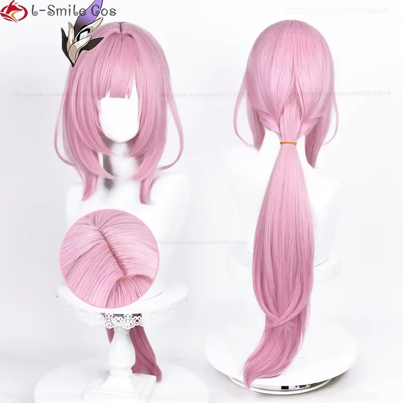 Elysia Cosplay perruque longue rose blanc perruques pour femmes Costumes