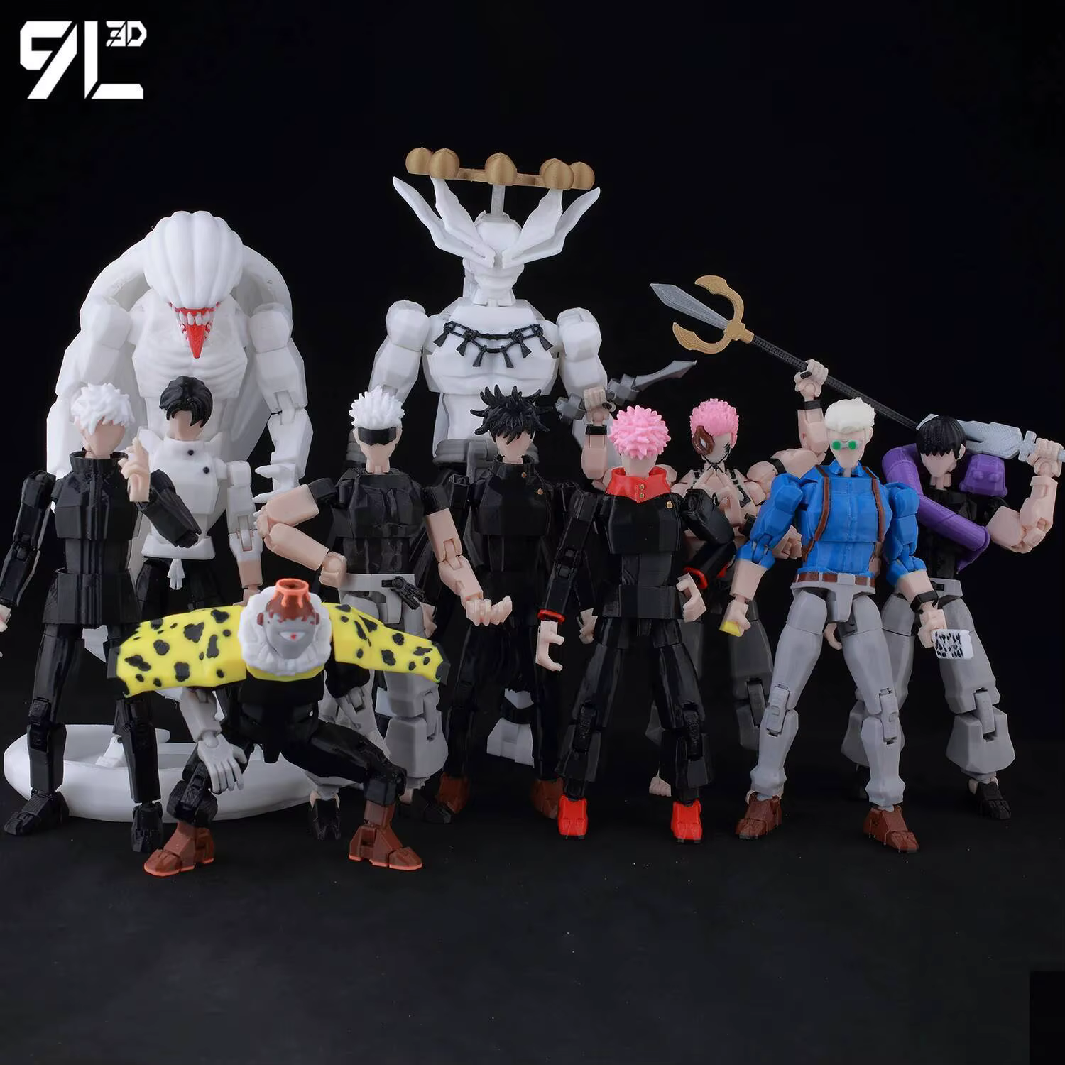 9L3D imprimé chanceux factice 13 Jujutsu Kaisen Gojo Satoru Toji Yuji Sukuna Anime figurines Mannequin Yuuta Rika modèle T13 jouets