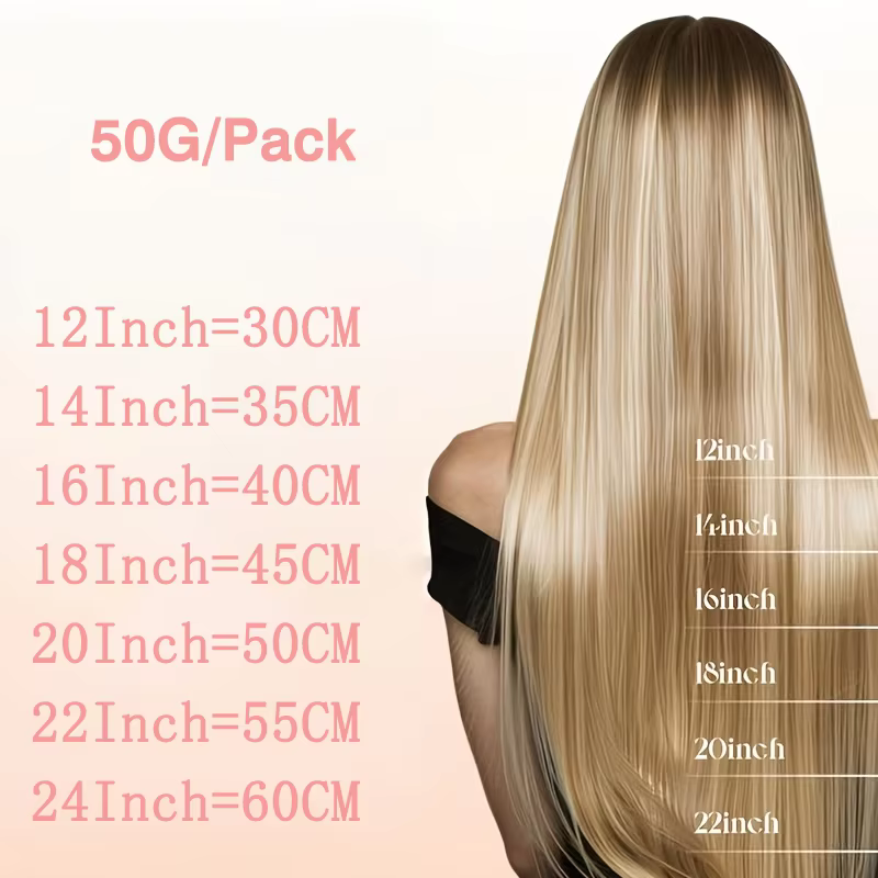 Extensions de cheveux naturels à coudre