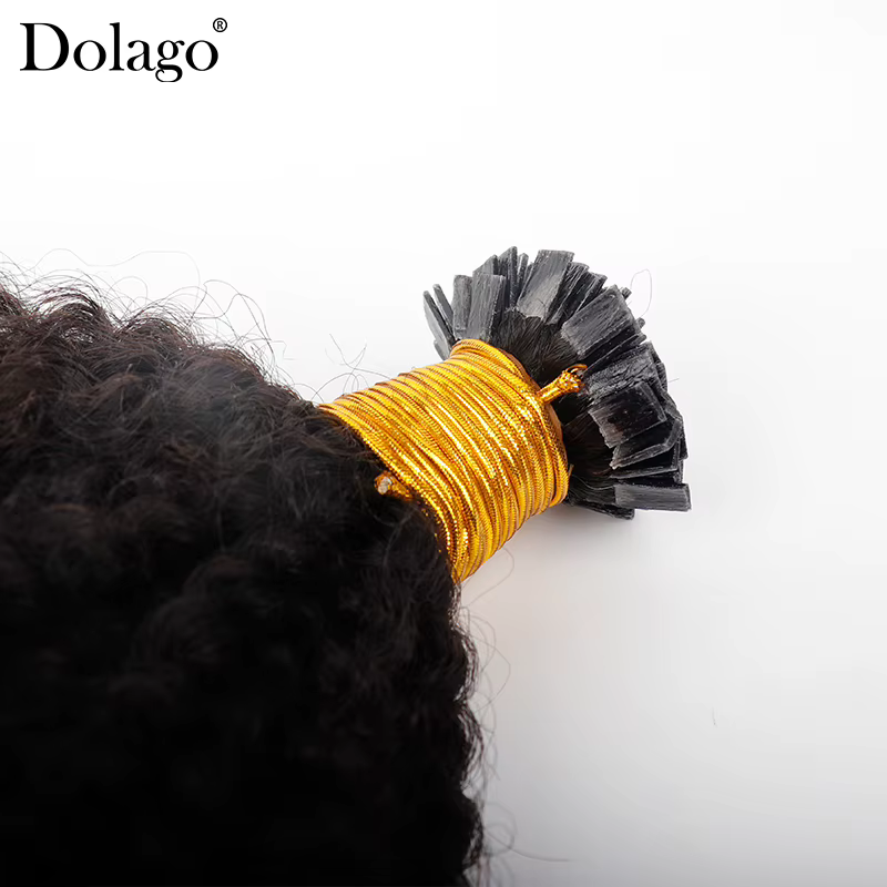 Dolago-Extensions de cheveux afro crépus bouclés pour femmes