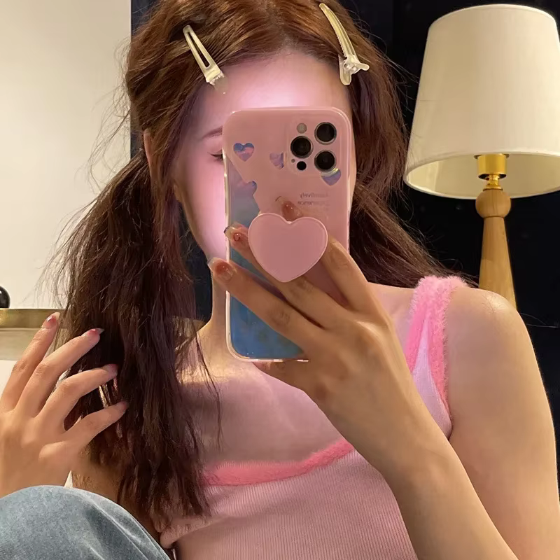 Pinces à cheveux colorées givrées en bec de canard