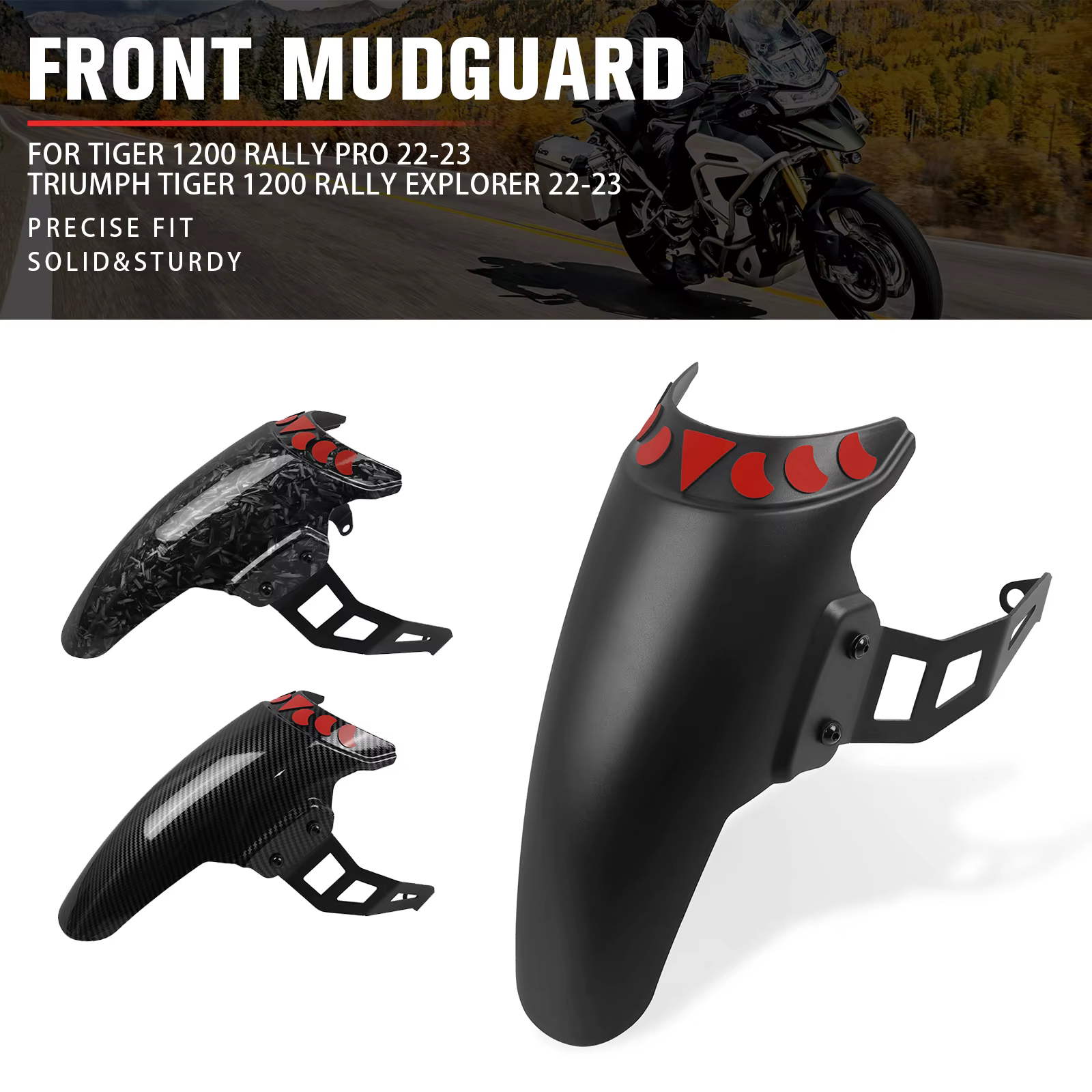 Extension de Garde-Boue Avant pour Tiger 1200 Rally Pro 2022-2023 Tiger1200 Rally Explorer 2020-2023 2022 2021