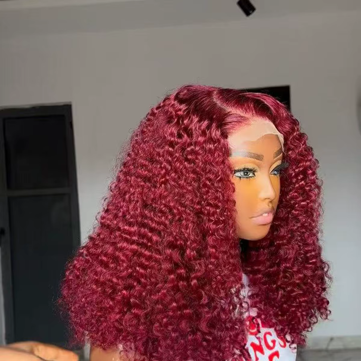 Perruque Bob Lace Frontal Wig synthétique courte