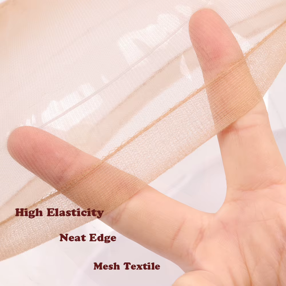 Plussign 2 pièces filet à cheveux Invisible HD bonnets de perruque pour perruques avant de dentelle