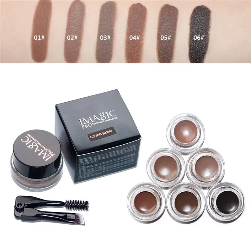 Gel Sourcils Professionnel 6 Couleurs