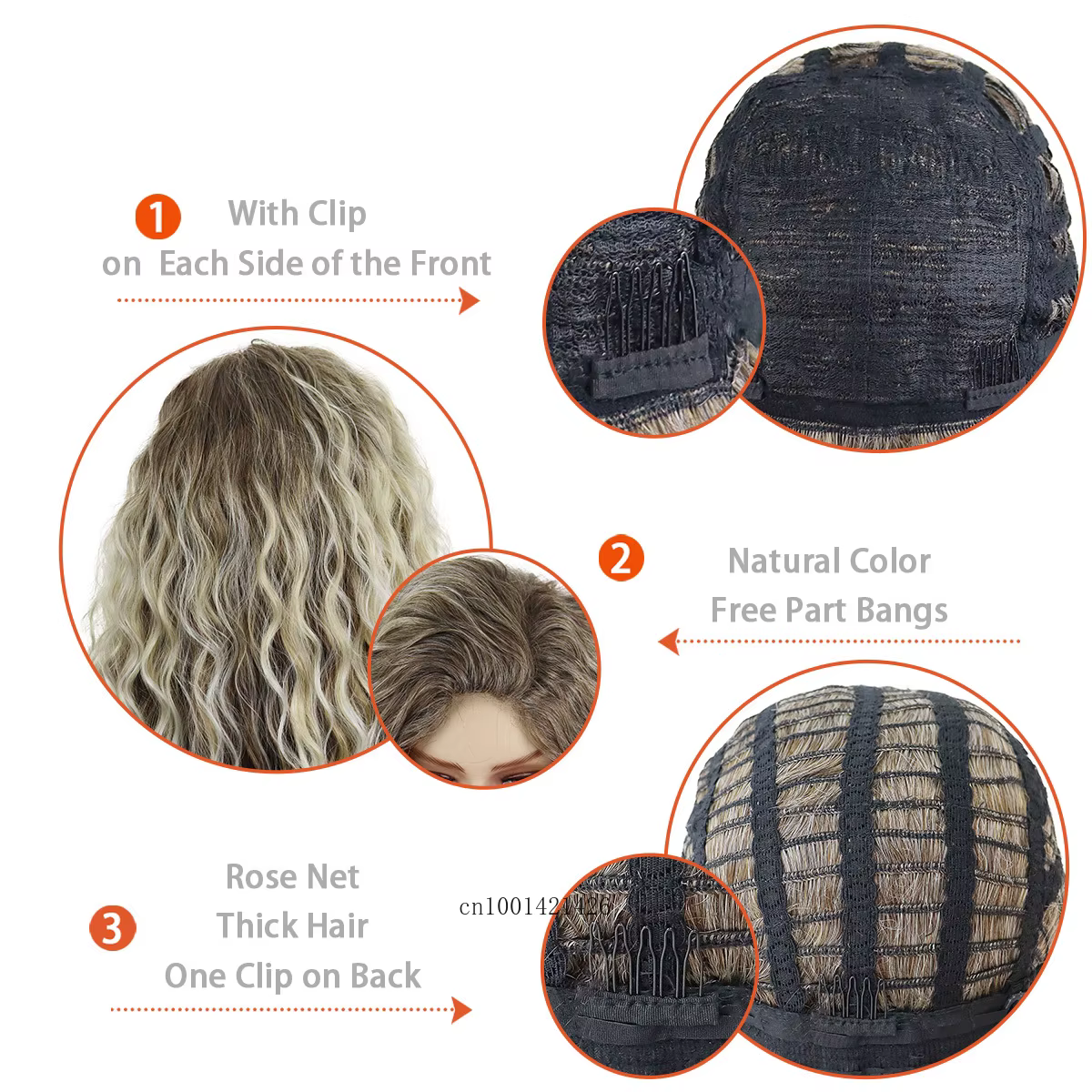 Nouvelle perruque blonde cendrée perruques synthétiques longues cheveux bouclés pour femmes vague moelleuse Ombre