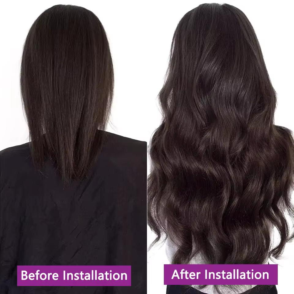 Extensions de cheveux à bandes adhésives