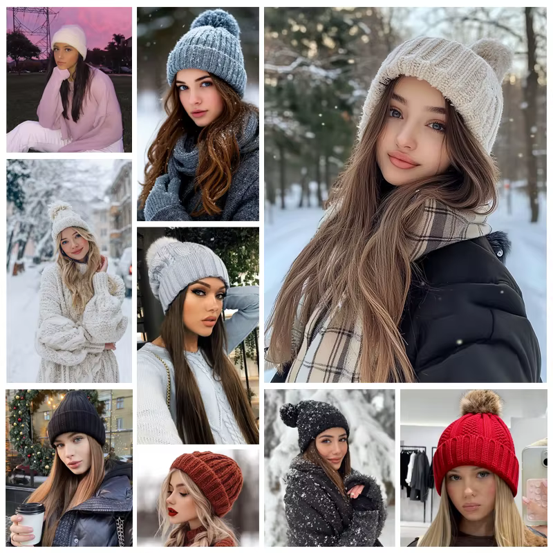 Bonnet chapeau perruque Extensions de cheveux