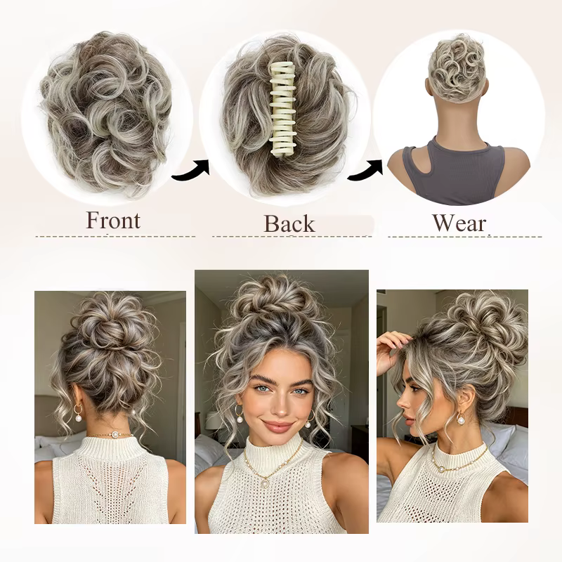 Pince à cheveux pour chignon désordonné