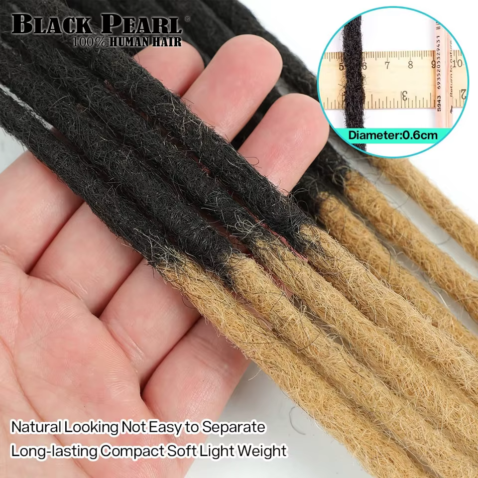 Extensions de dreadlocks en cheveux humains
