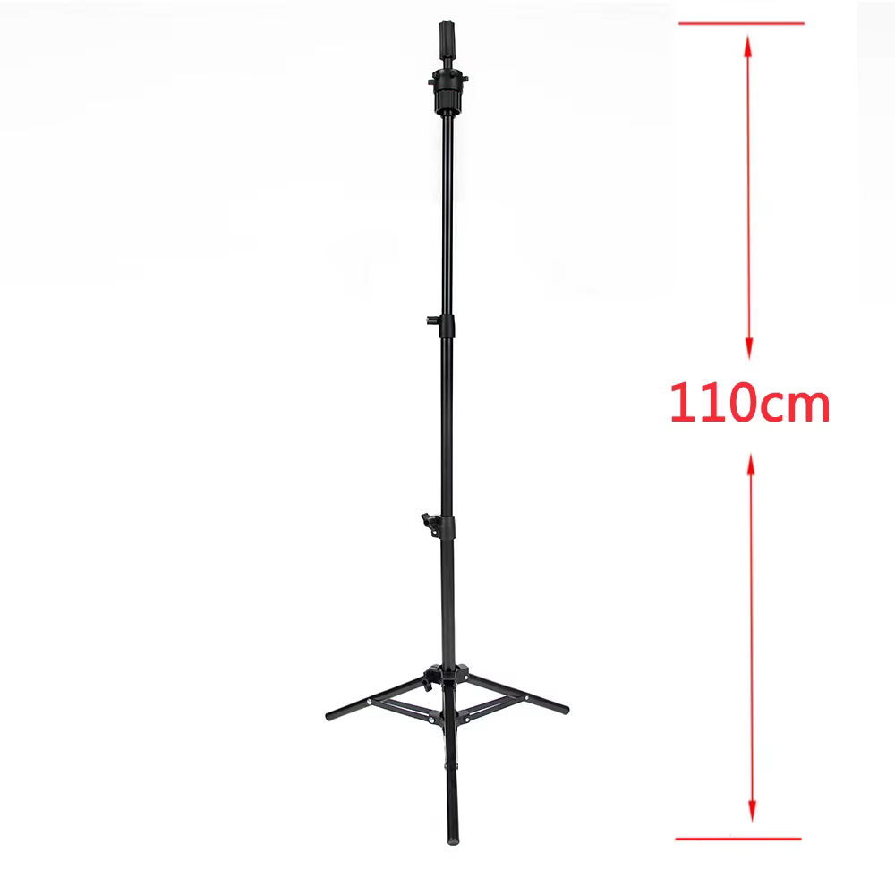 Support de tête de perruque trépied réglable en hauteur