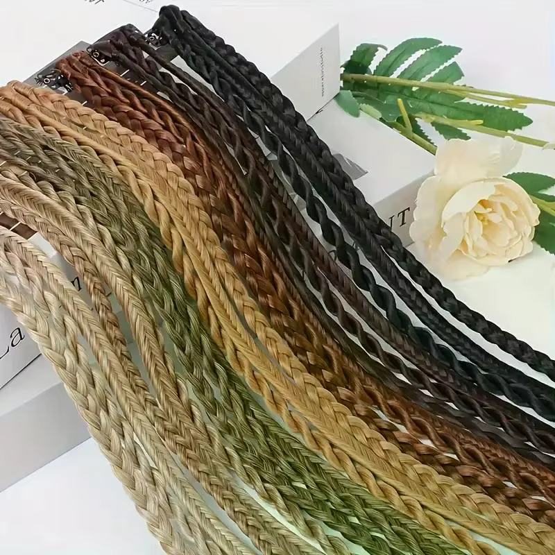 1 Paire de Tresses Synthétiques avec Clip