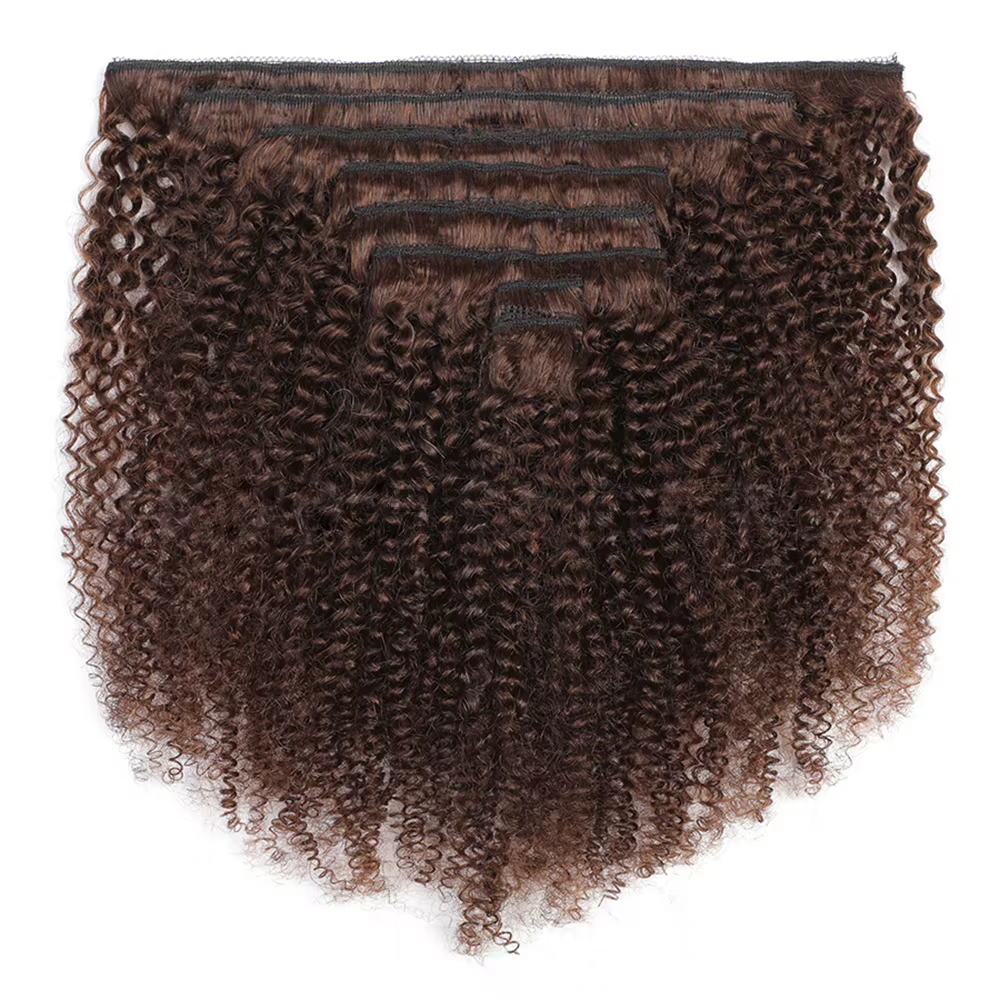 2 # 4 # Extensions de cheveux humains bouclés afro