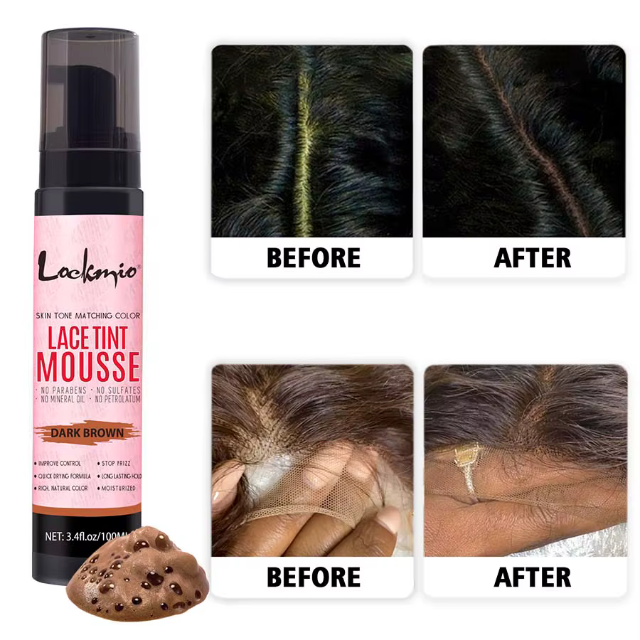 Mousse de teinte pour perruque