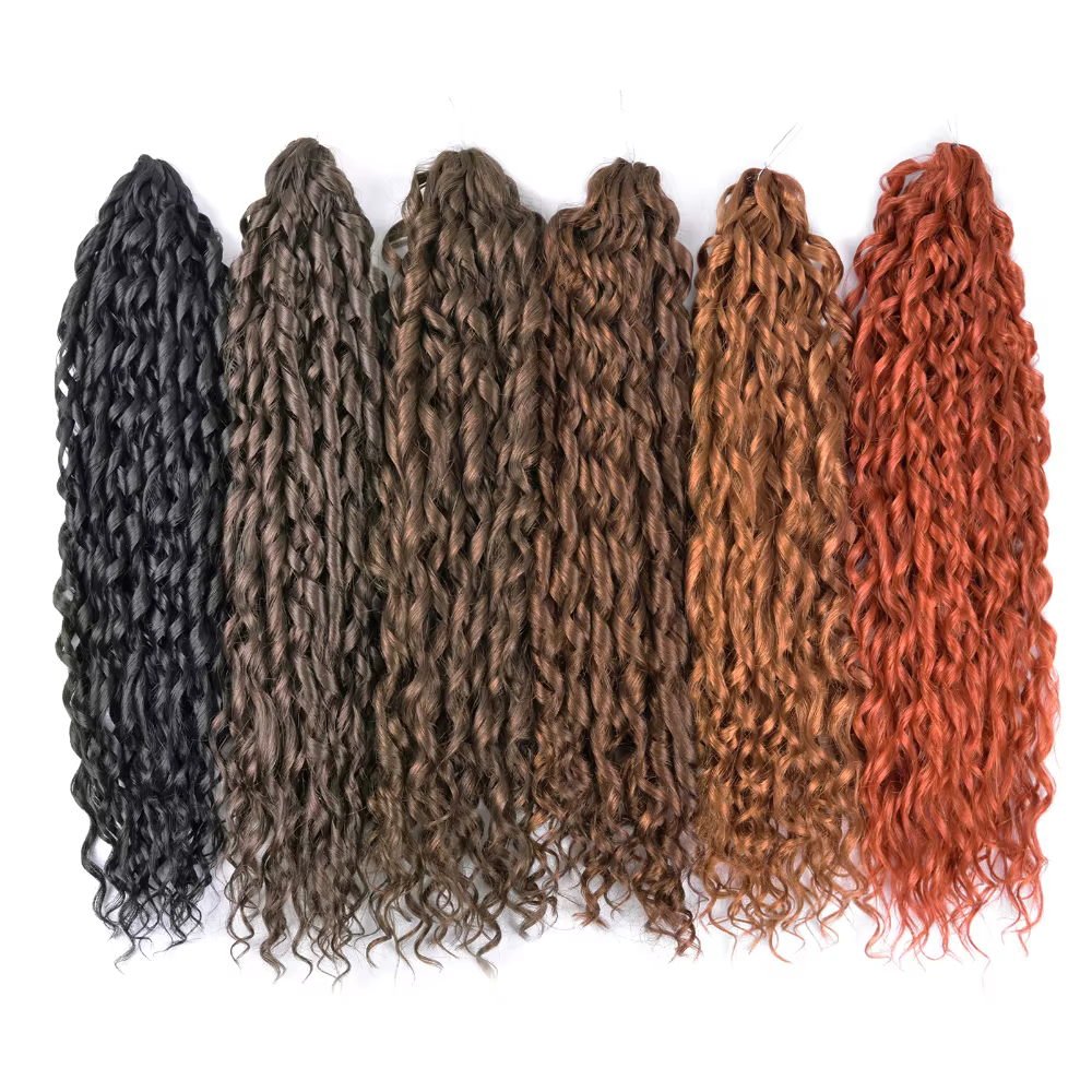 22 « Jessica Hair Deep Wavy Twist Synthetic Crochet