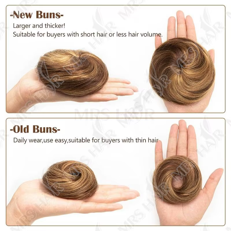 VADES Chignon Extension Cheveux 100% Naturels avec Cordon de Serrage