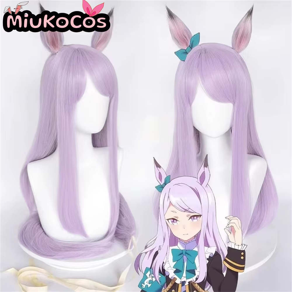 EN STOCK Mejiro McQueen Cosplay perruque avec oreilles et queue MiukoCosplay jeu Umamusume: joli Derby