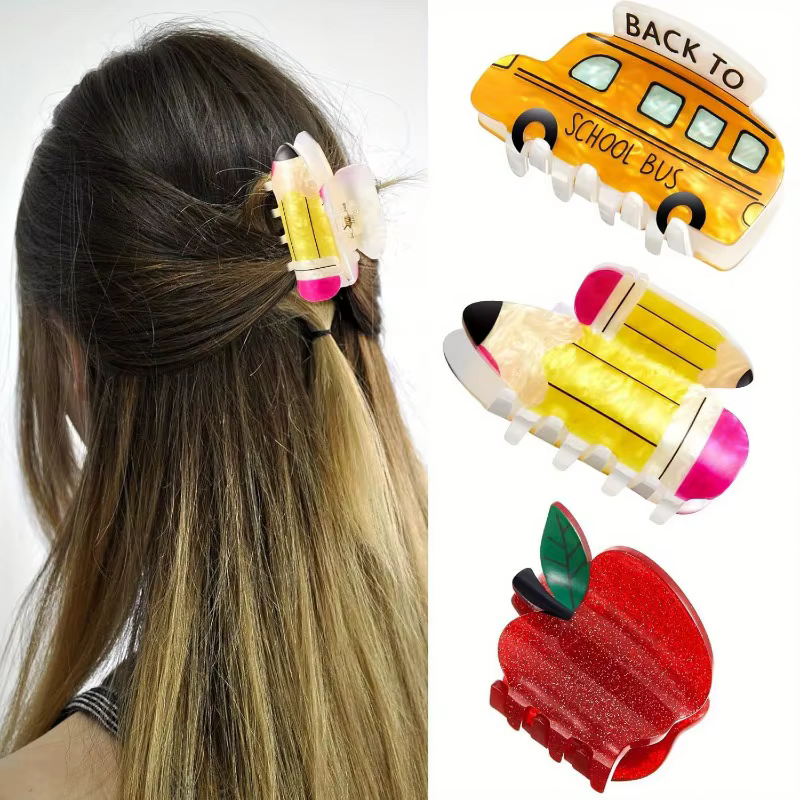 Ensemble de 3 pièces de pinces à cheveux amusantes