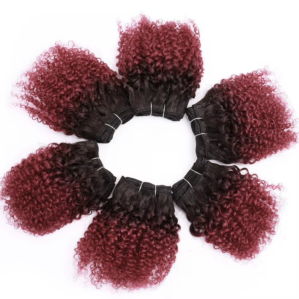 Tissage en lot brésilien naturel crépu bouclé
