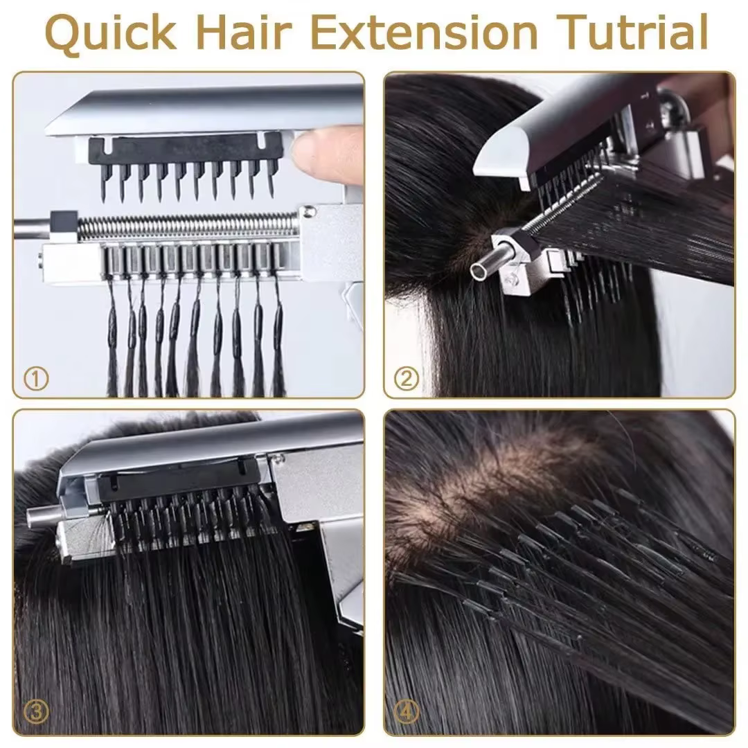 Machine d'extension de cheveux 6D