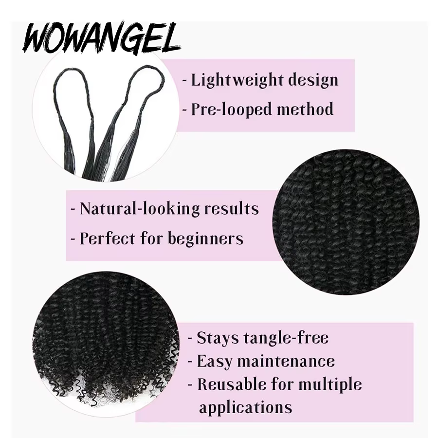 Extension de cheveux humains au Crochet