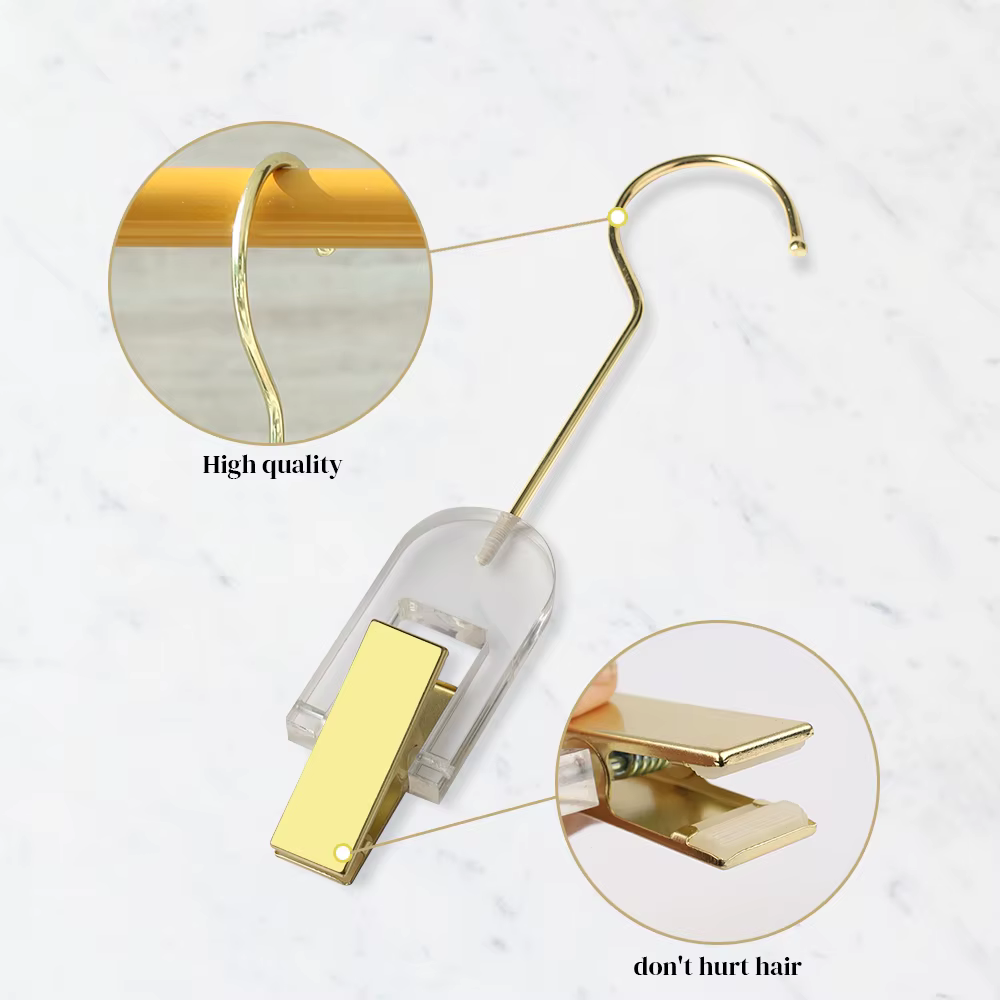 Cintres d'extension de cheveux en acrylique pour vêtements