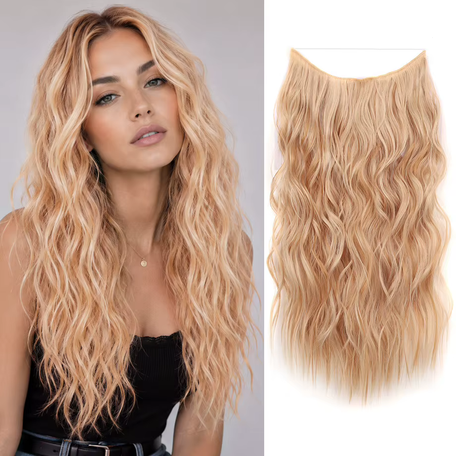 Extensions de cheveux synthétiques de 22 pouces