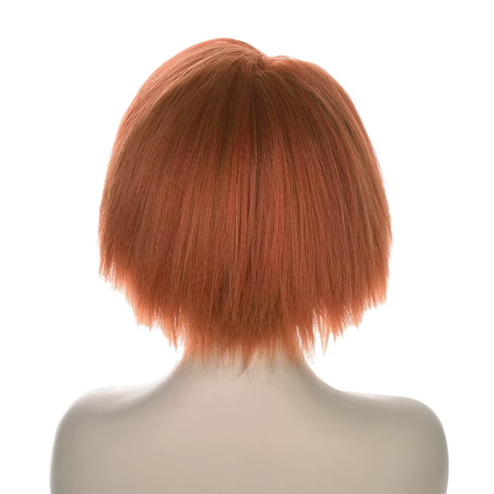 Halloween enfant jouer hommes femmes Chucky jeu de rôle cheveux cosplay Clown orange perruque courte costumes