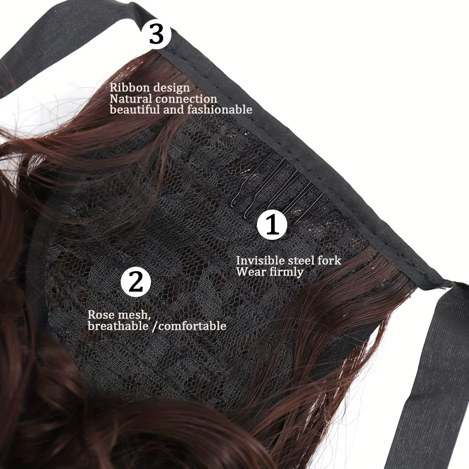Extensions de queue de cheval lisses pour femmes élégantes