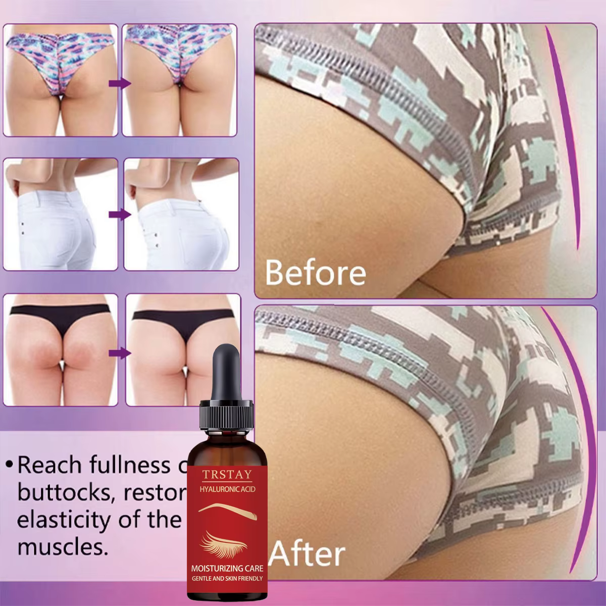 Huiles essentielles fermes pour les fesses, crème pour agrandir les seins, Lifting efficace, raffermissant, croissance rapide, corps Sexy, gros cul