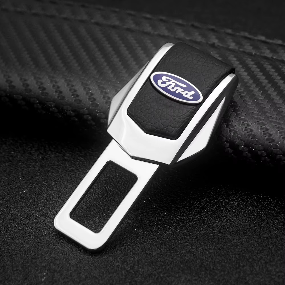 Extension de boucle de ceinture de sécurité en alliage de zinc pour voiture, extension de prise épaisse pour Ford ST Focus Fiesta Mondeo Kuga Mustang Escort