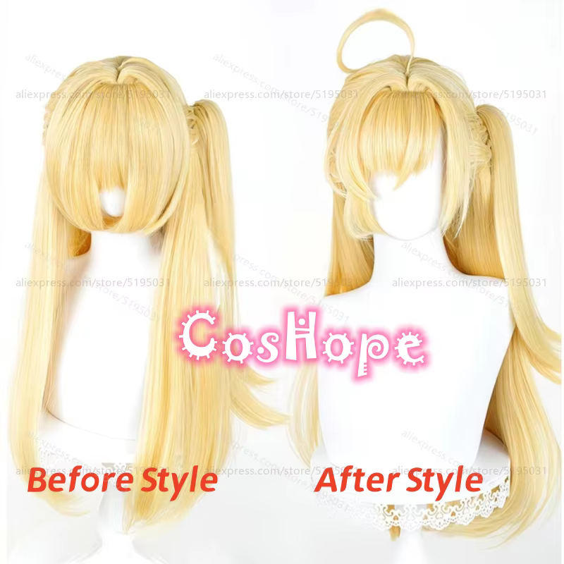 ZZZ Cissia – perruque de cosplay avec queue de cheval
