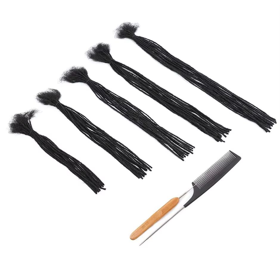Extensions de cheveux 100% naturels Dreadlock Microlocs 0.2cm
