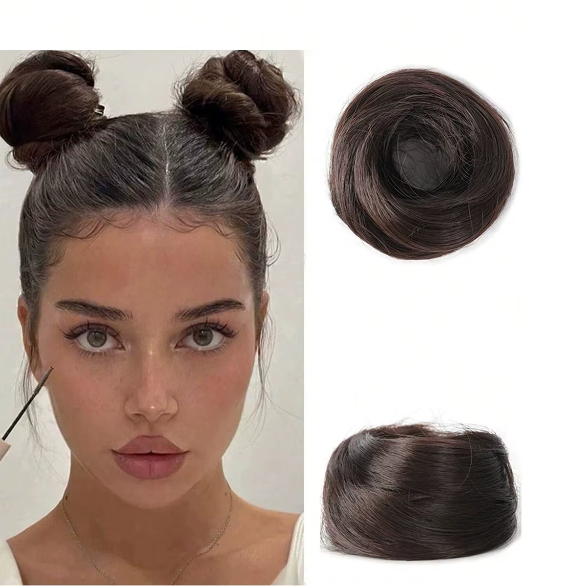 Perruque Updo synthétique facile à porter