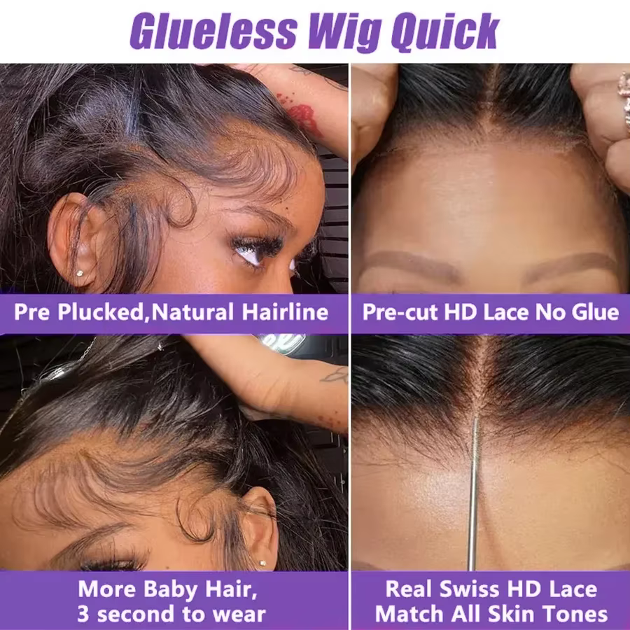 Perruque Lace Closure Wig sans colle