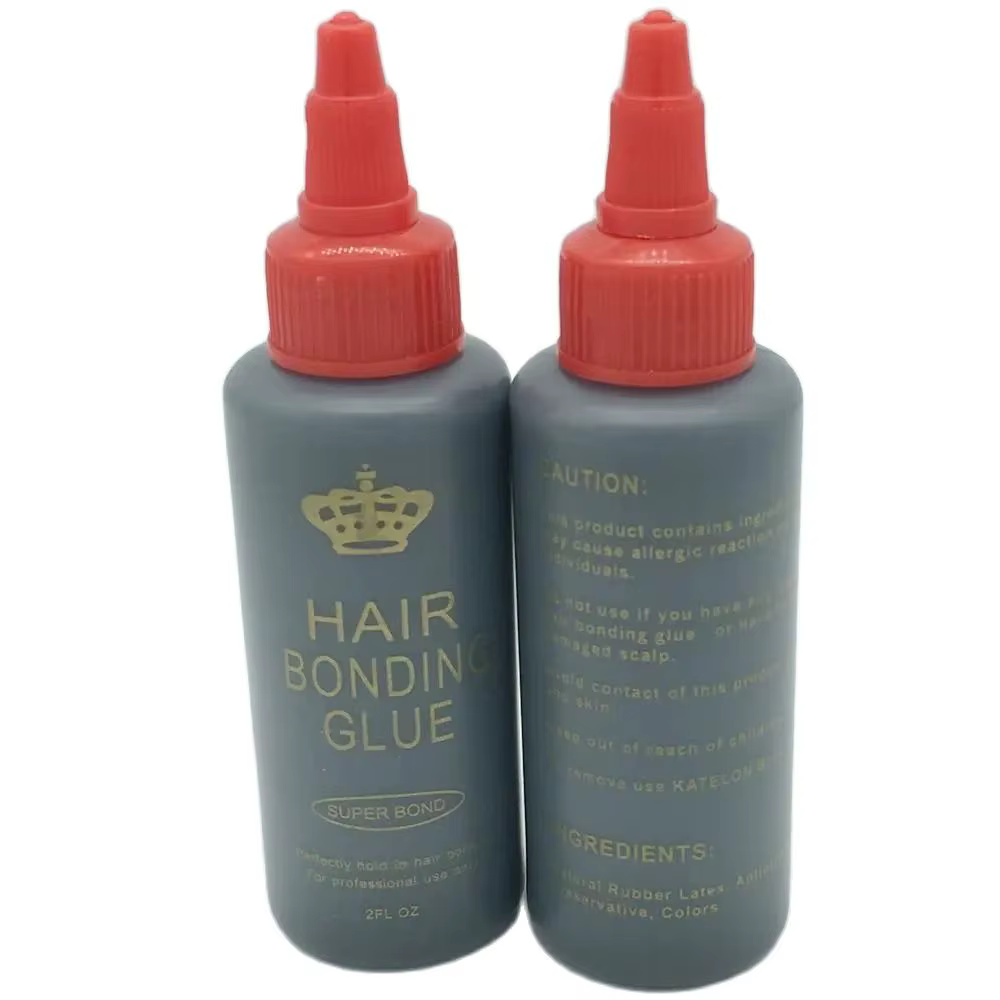 2 Oz 60 ml colle de liaison de trame de cheveux noirs