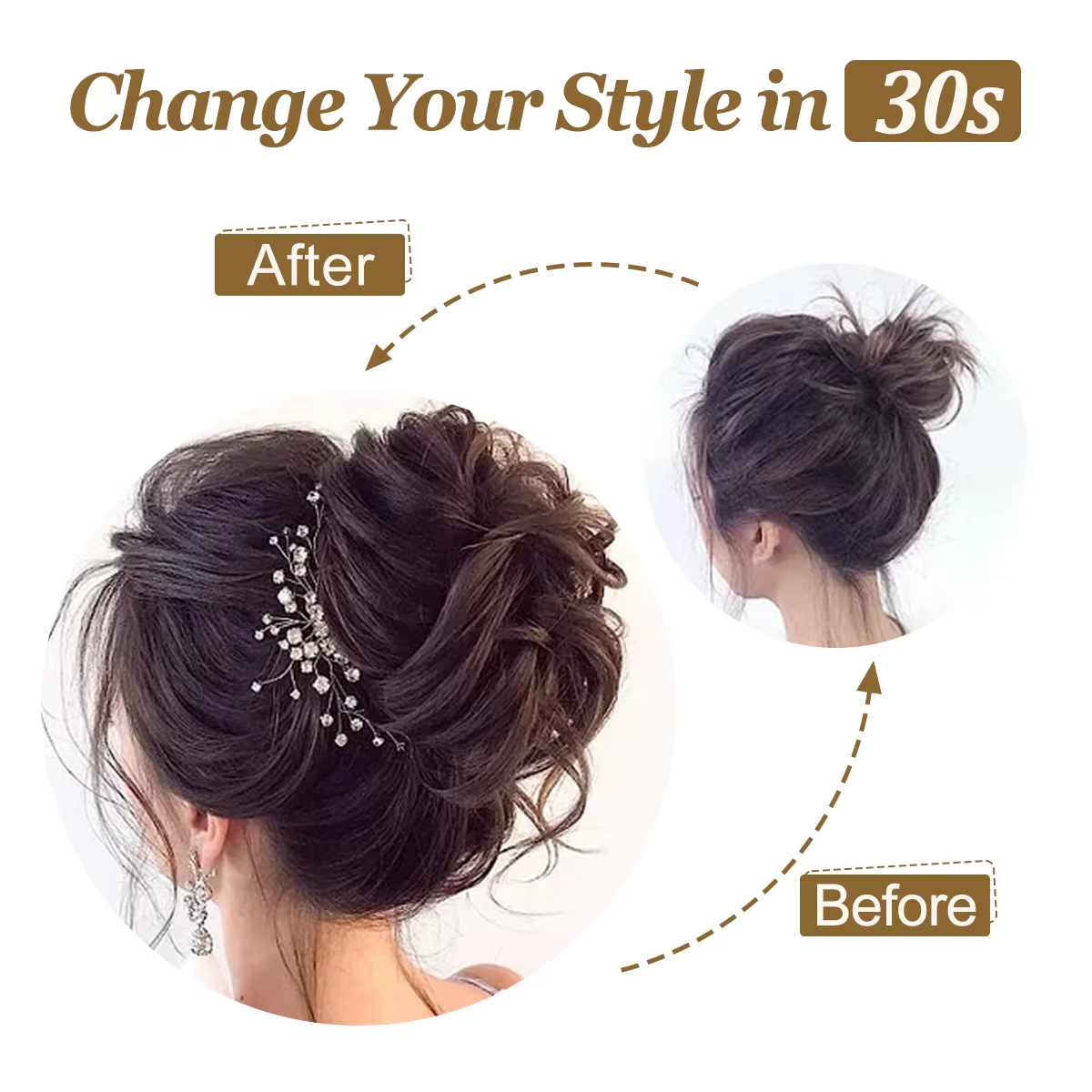 Extensions de cheveux élégantes pour femmes