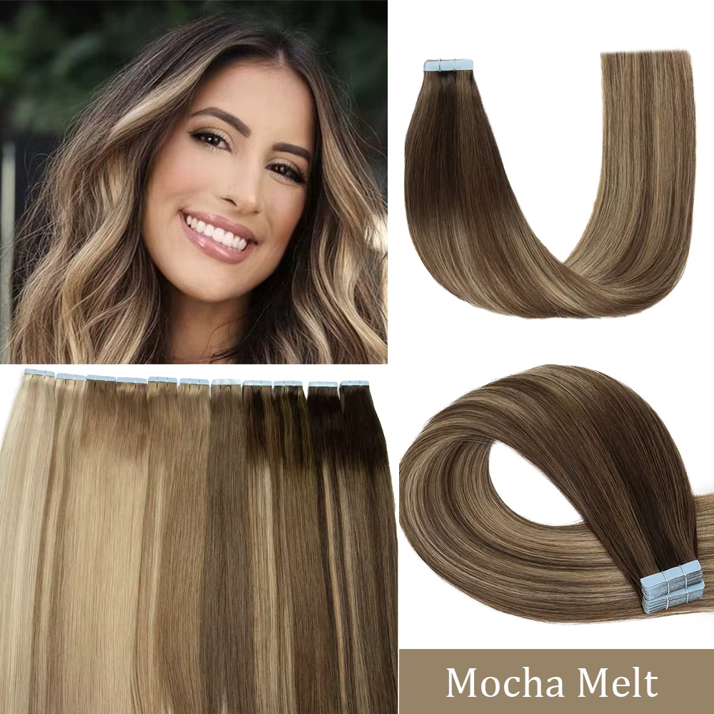 Nouvellement 24 ''Long Extension de cheveux humains femmes bande Ins