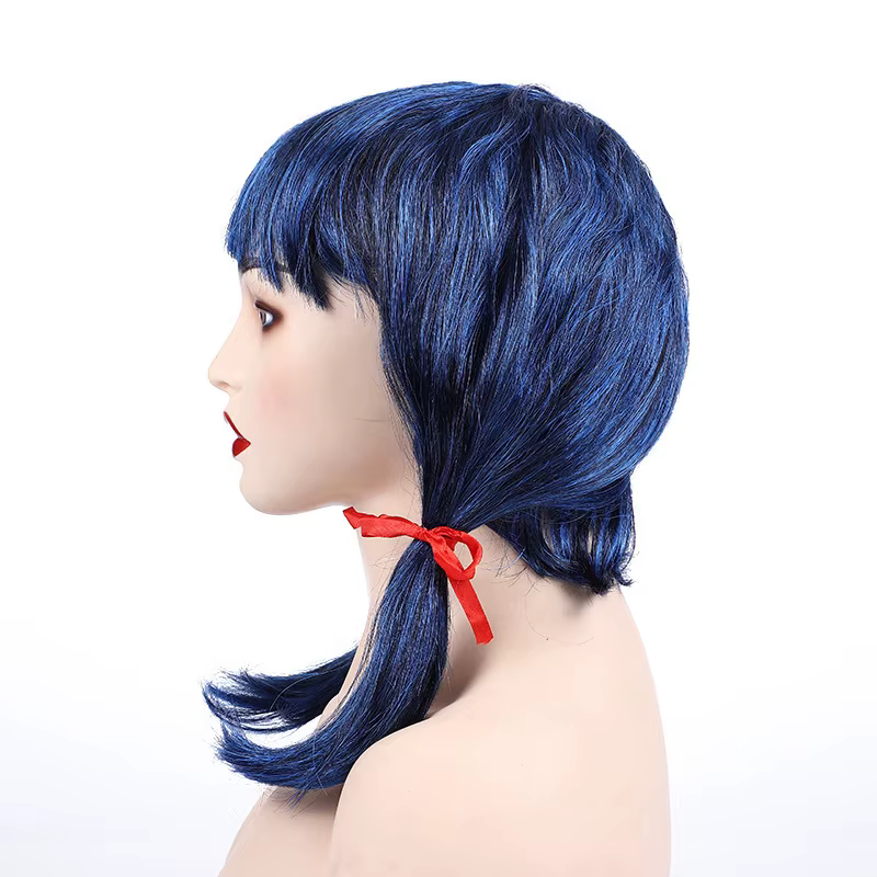 Perruque bleue pour filles