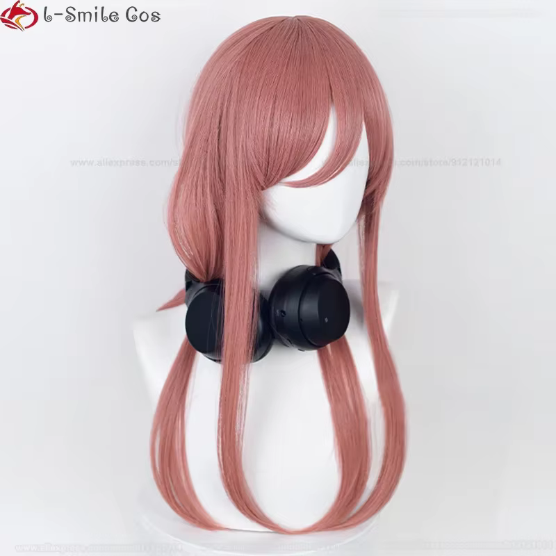 Nakano Miku Cosplay perruque 60 cm de Long rose foncé perruques pour femmes Anime