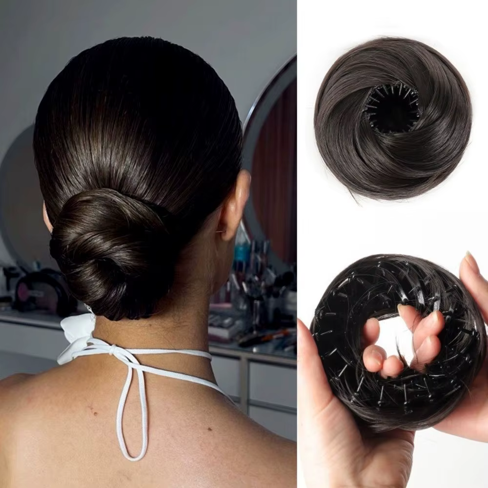 Chignon synthétique à clipser