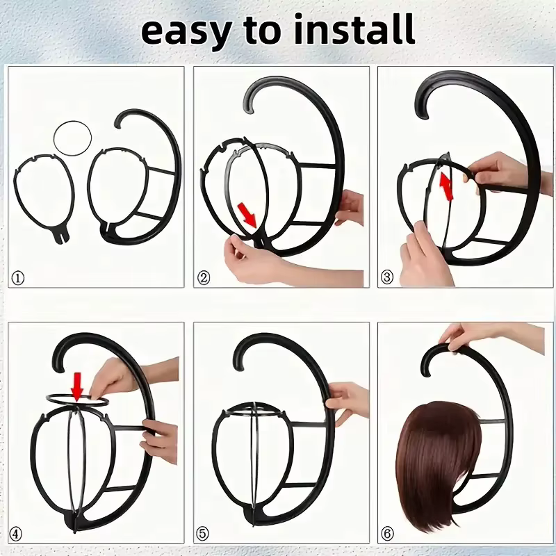 Porte-perruque suspendu Portable
