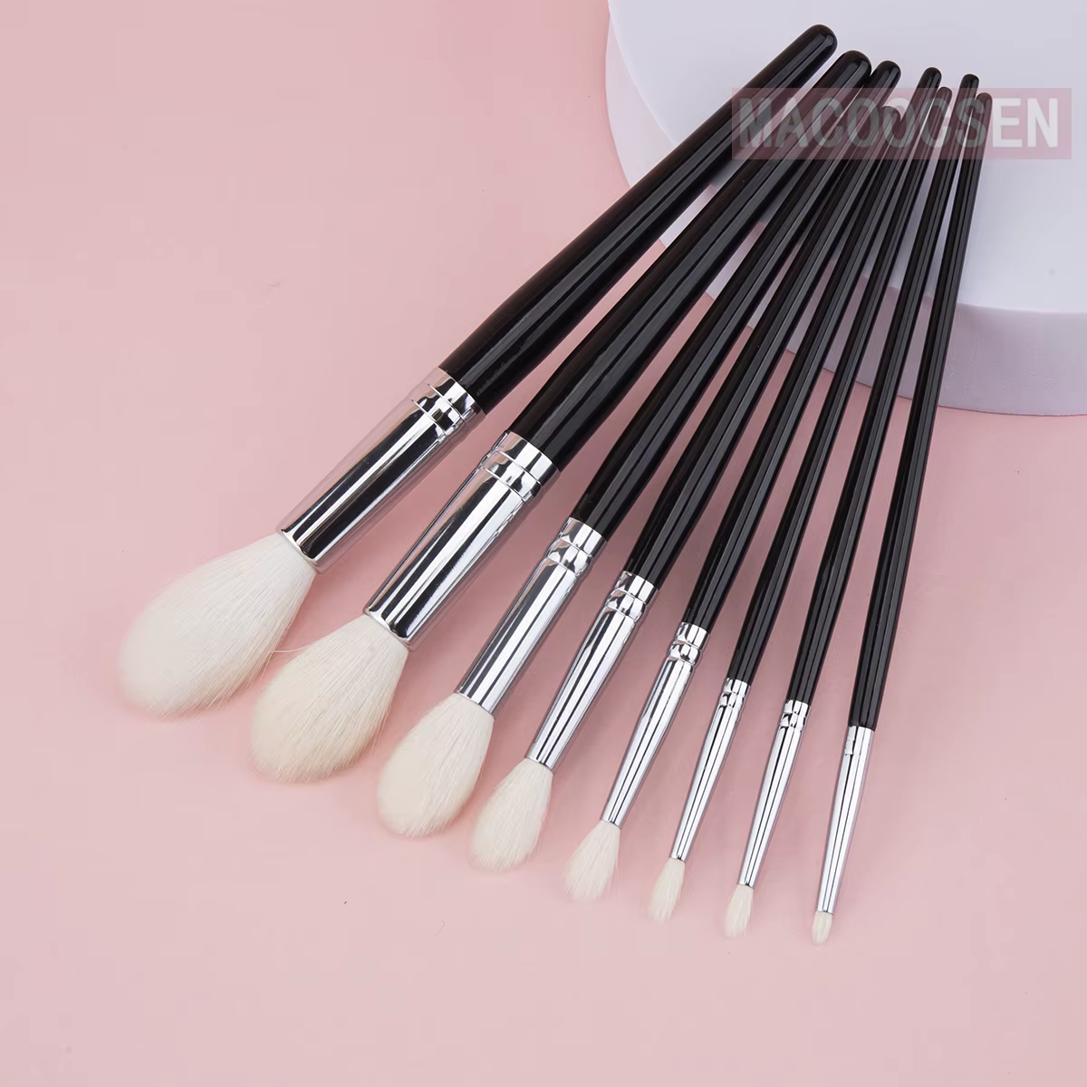 Pinceau surligneur fard à paupières pli brosse Contour pli surligneur sculptant pinceaux de maquillage 100% cheveux de chèvre outil de beauté conique