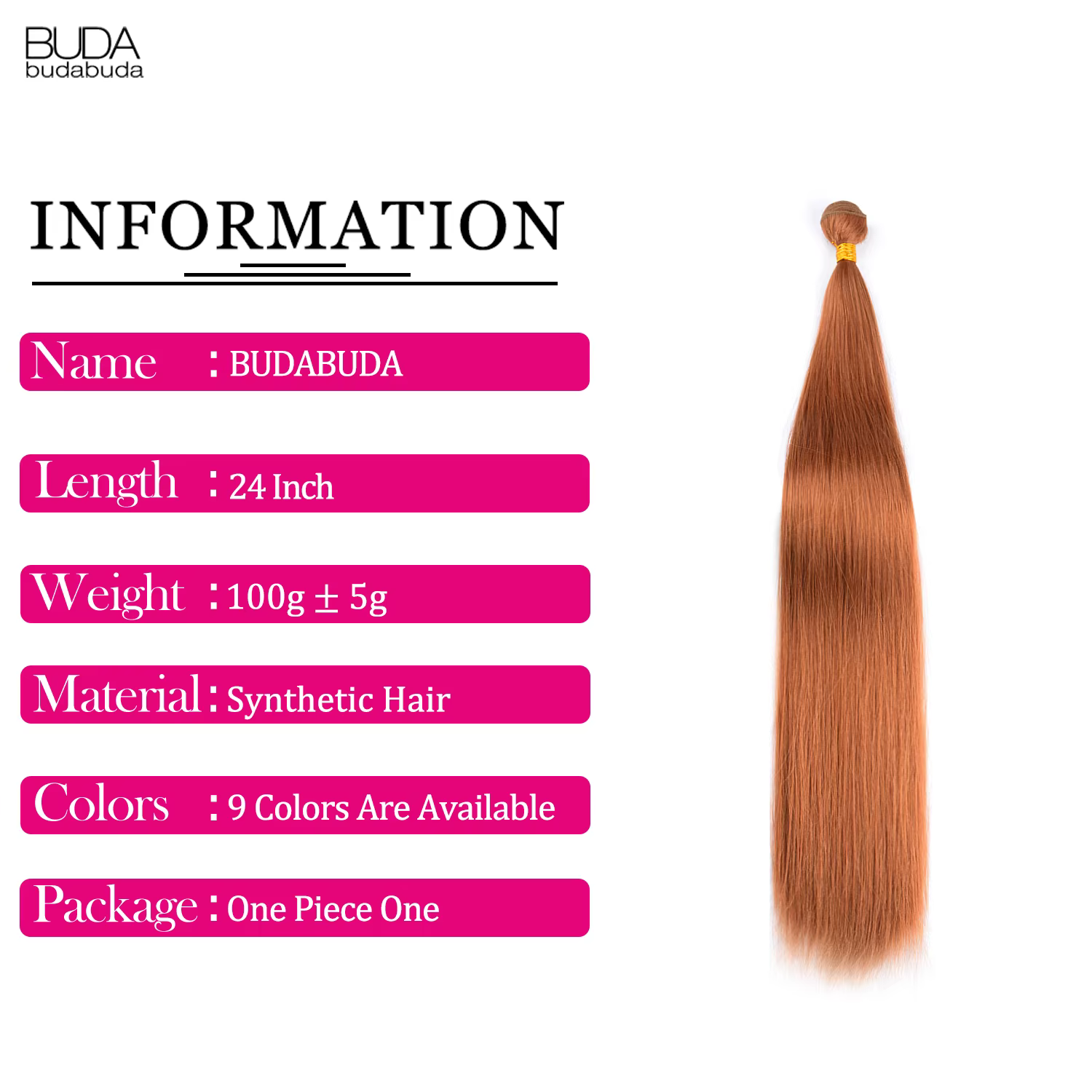 Extensions de cheveux raides tissage