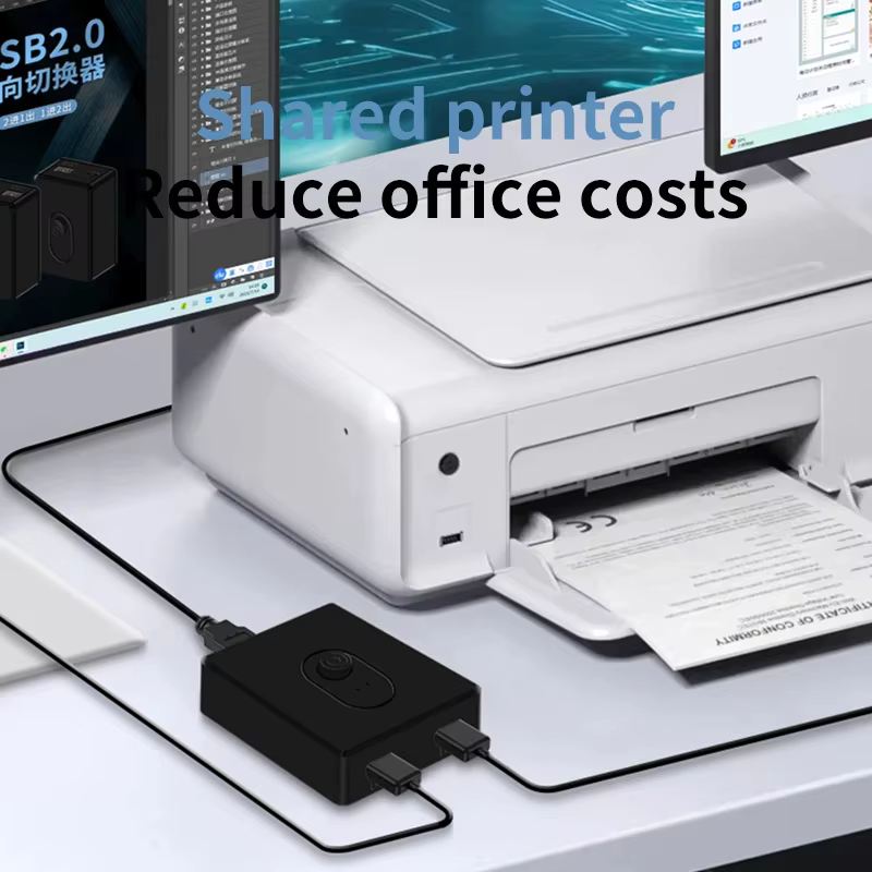 Commutateur KVM USB 3.0 1x2/2x1, Hub USB bidirectionnel USB2.0, extension USB3.0, contrôleur partagé pour clavier PC, souris, imprimante